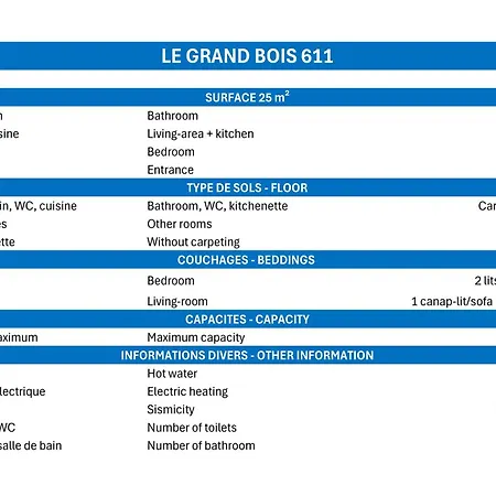 2 Pieces Confortable, Skis Aux Pieds, Proche Commerces - Fr-1-182a-44 쿠쉐벨
